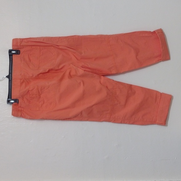 Chico's Vintage Orange Cotton High Waisted Pants Size 2 or US Size L -12 - Picture 7 of 15